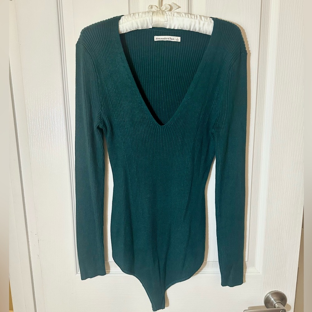 Abercrombie & Fitch Ribbed Sweater Bodysuit